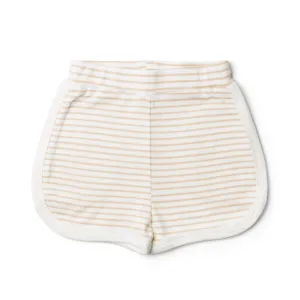 Bamboo Organic Cotton Shorts, Dune Stripe