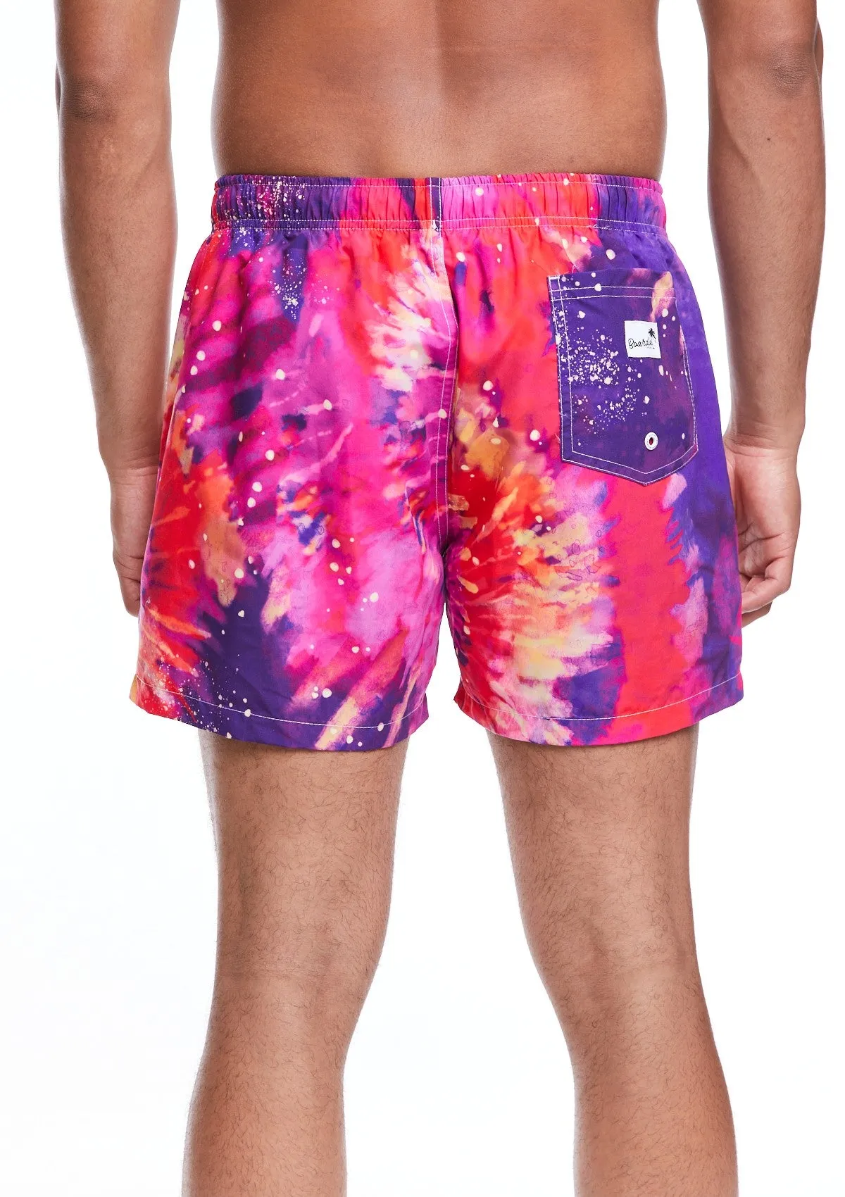 Boardies Bright Tie Dye Shortie Length Swim Shorts