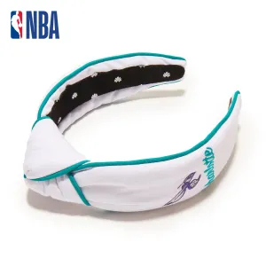 CHARLOTTE HORNETS LELE SADOUGHI / NBA WHITE EMBROIDERED KNOTTED HEADBAND