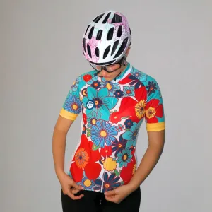 Colorful Flowers | Women's Short Sleeve Cycling Jersey