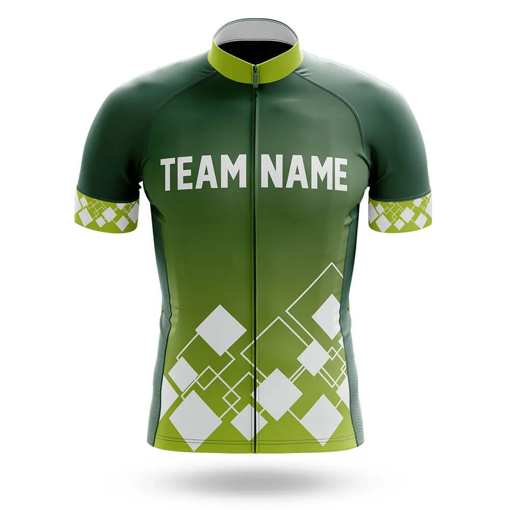 Custom Team Name V19 Green - Men's Cycling Kit