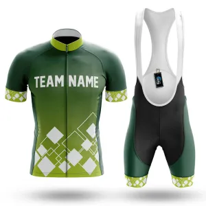 Custom Team Name V19 Green - Men's Cycling Kit