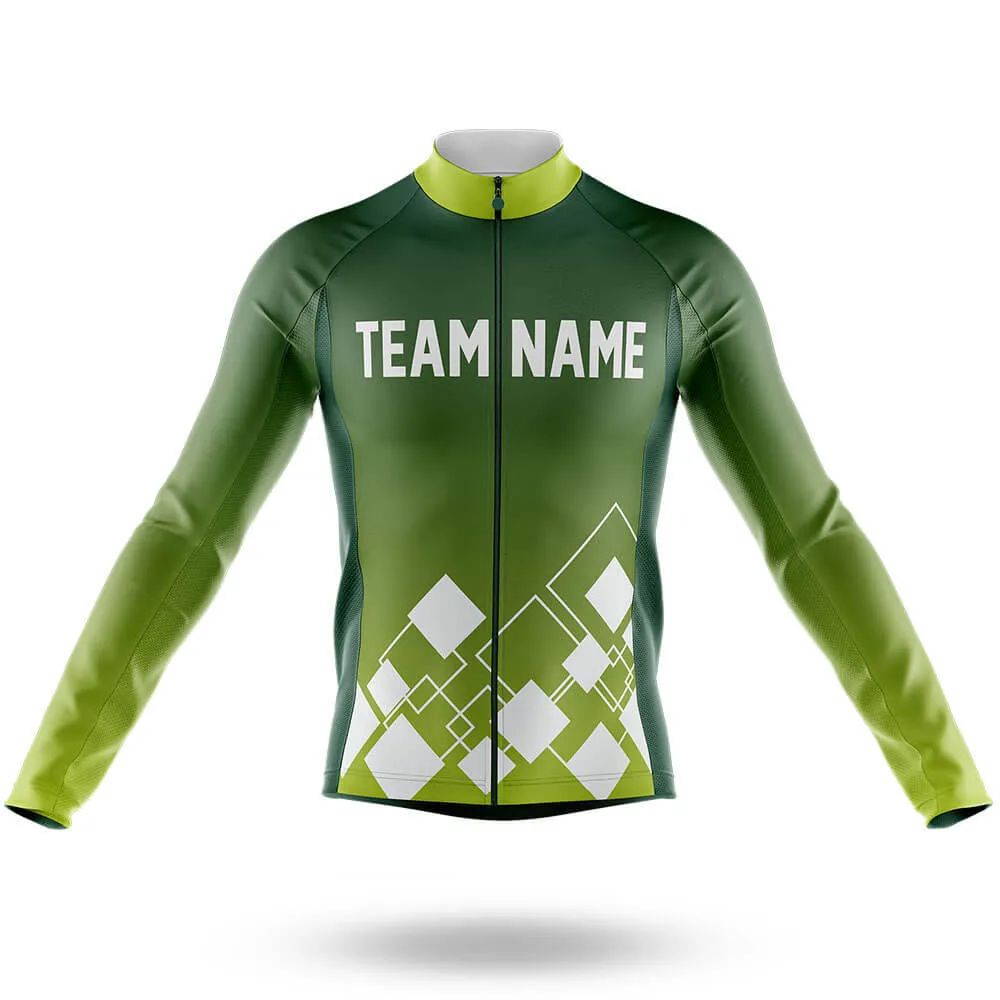 Custom Team Name V19 Green - Men's Cycling Kit