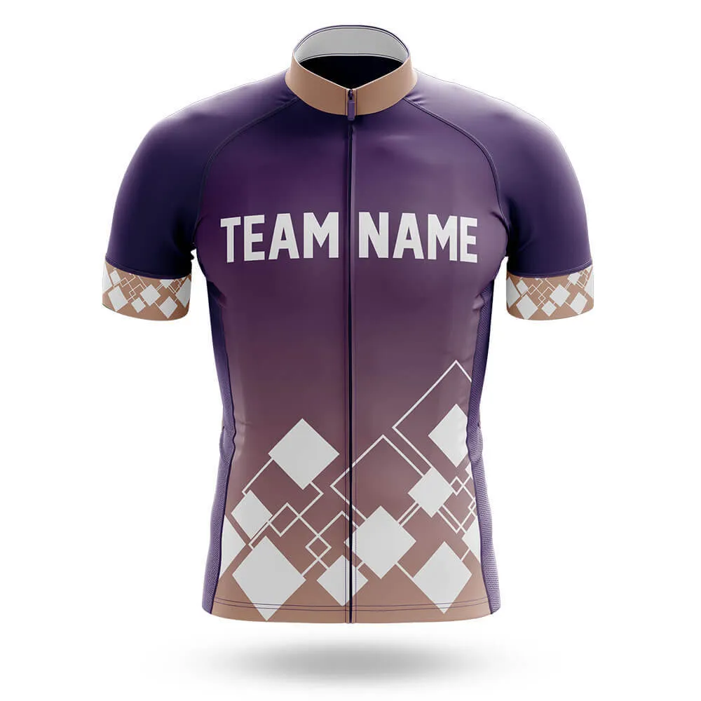 Custom Team Name V19 Violet - Men's Cycling Kit