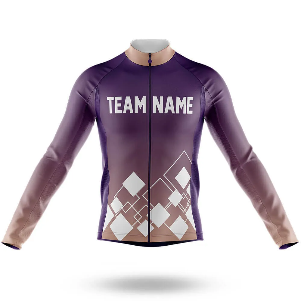 Custom Team Name V19 Violet - Men's Cycling Kit