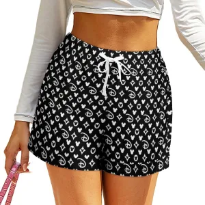 Designer Women's High-Waisted Loose Shorts With Pockets