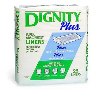 Dignity Extra Incontinence Disposable Absorbent Liner, Pack of 25