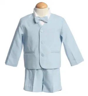 Eton and Shorts Style G730S - Light Blue Eton and Shorts Set