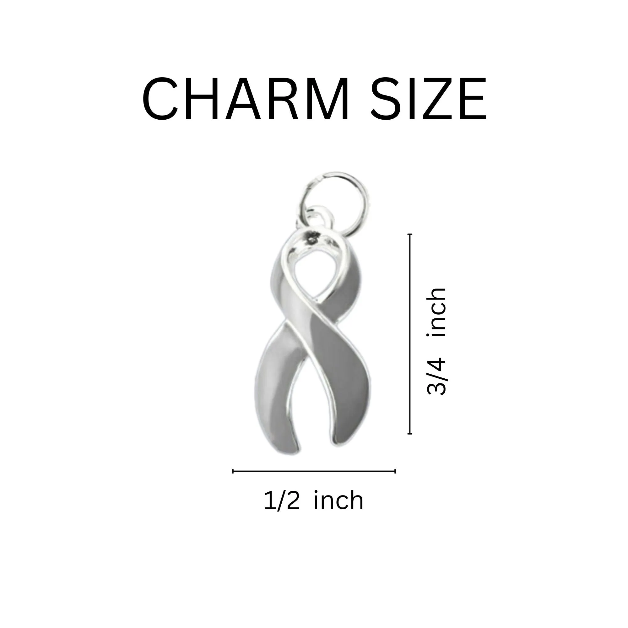 Gray Ribbon Hanging Charms