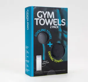 Gym Towel 2 Piece Set Charcoal