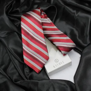 Kovove The Selective Striped Red Necktie For Men