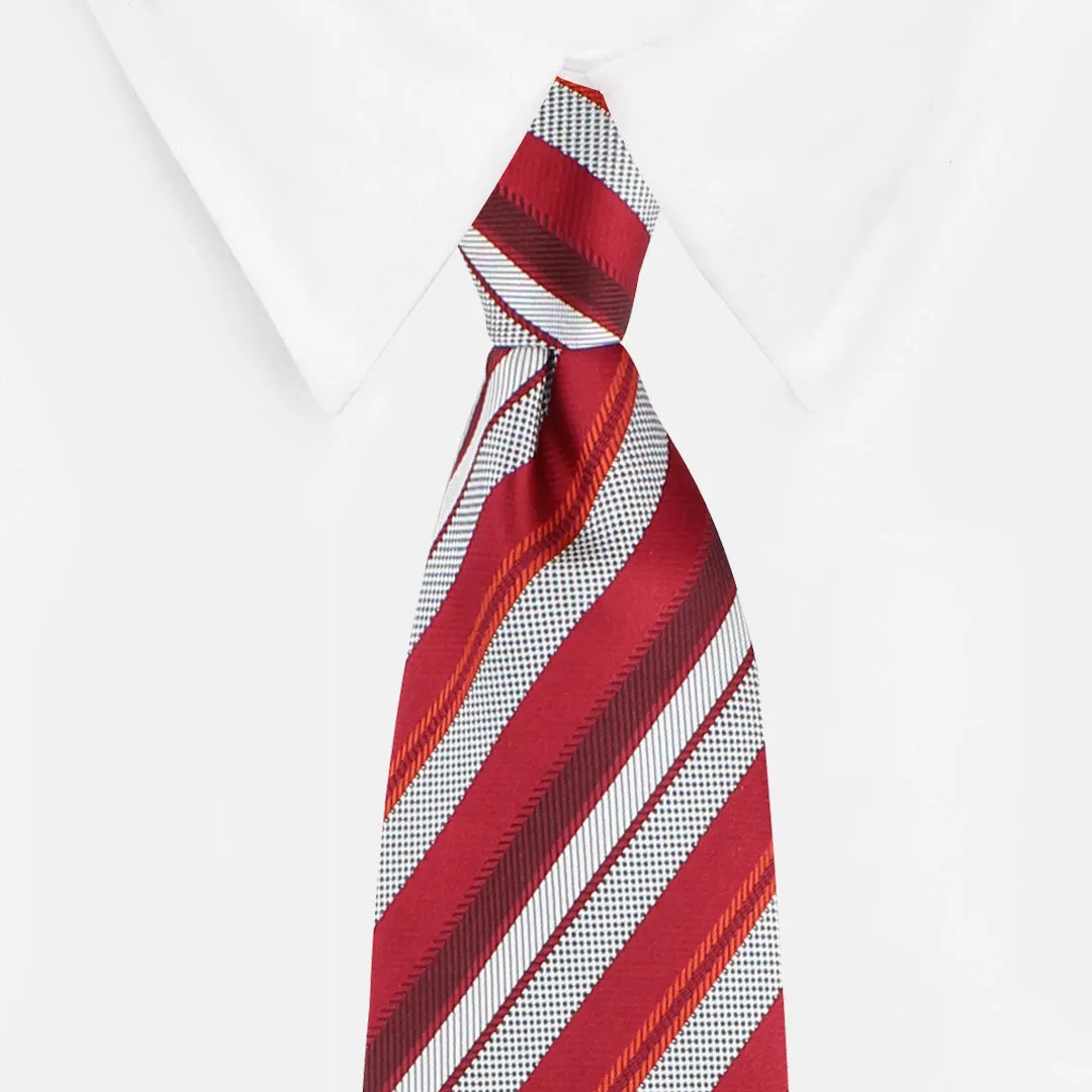 Kovove The Selective Striped Red Necktie For Men