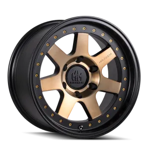 MAYHEM 8300 | MATTE BLACK W/BRONZE TINT | 6x139.7 | 17x9 | -6mm