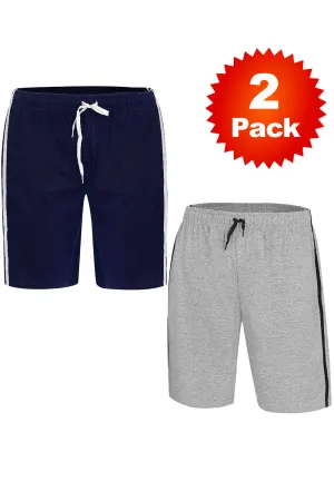 Mens Cotton Loungewear Shorts - Pack of 2