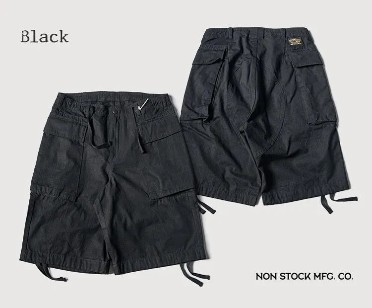 Men's Ripstop Cargo Shorts - Military Style with Multi-Pocket Design