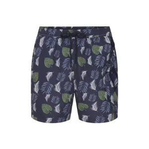 Palm Printed Swimshorts - SR Navy