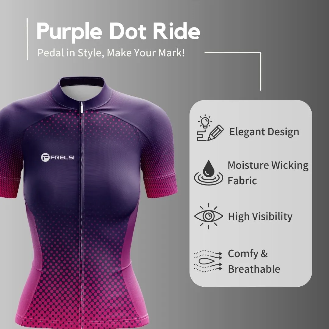 Purple Dot Ride | Women's Short Sleeve Cycling Jersey