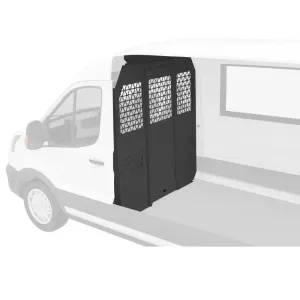 Safety Partition Cargo Van Bulkhead Fit For Ford Transit Mid-Roof Black