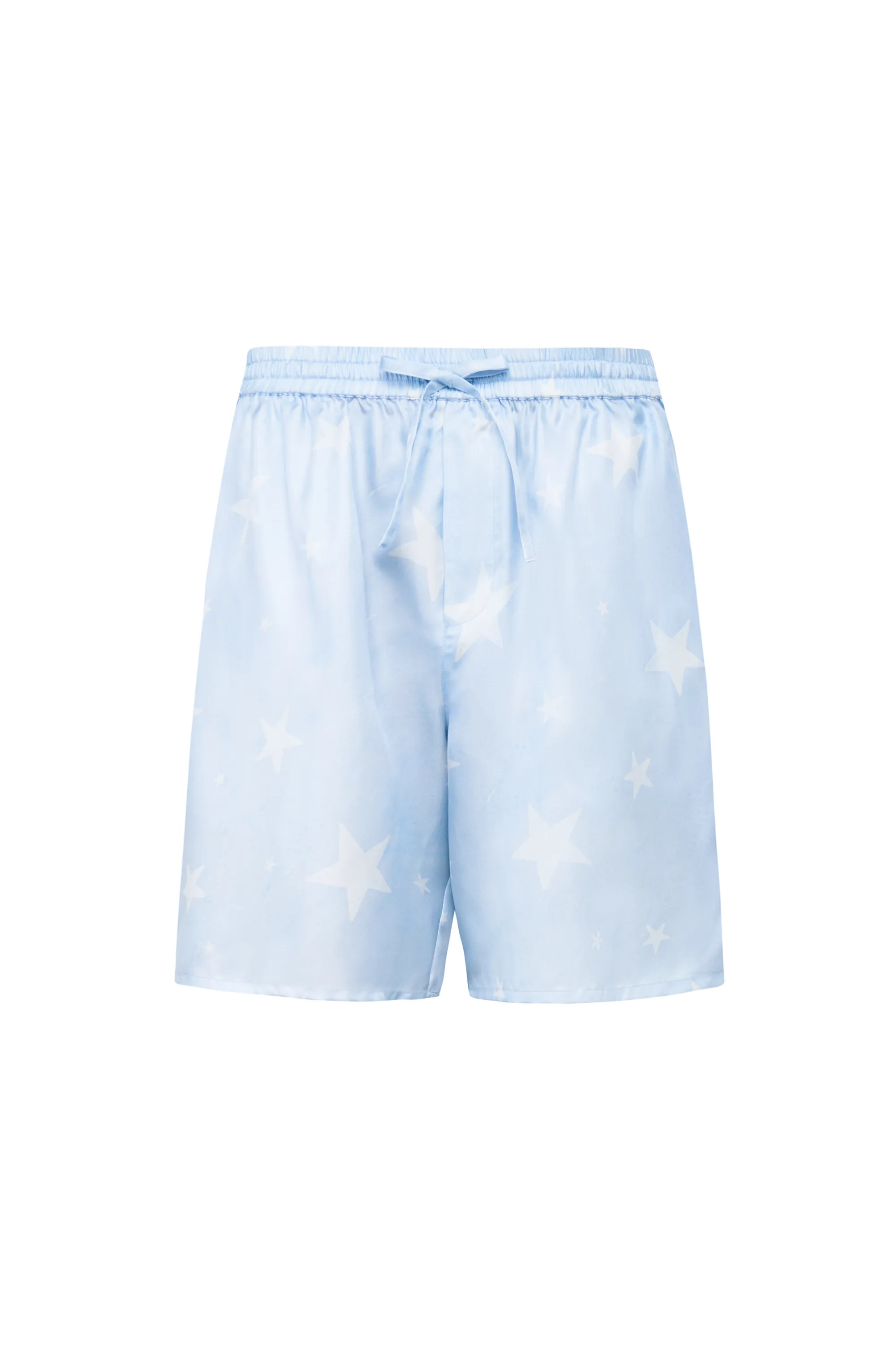 Star Printed Men's Silk Shorts