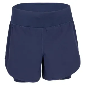 Women's Double Layer Woven Pickleball Short Navy