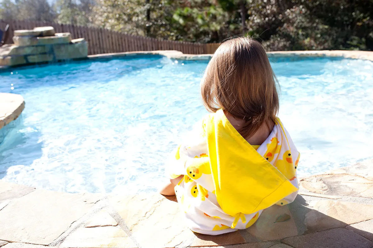 ZOOCCHINI - UPF50  Baby Terry Swim Coverup Duck 0-12M