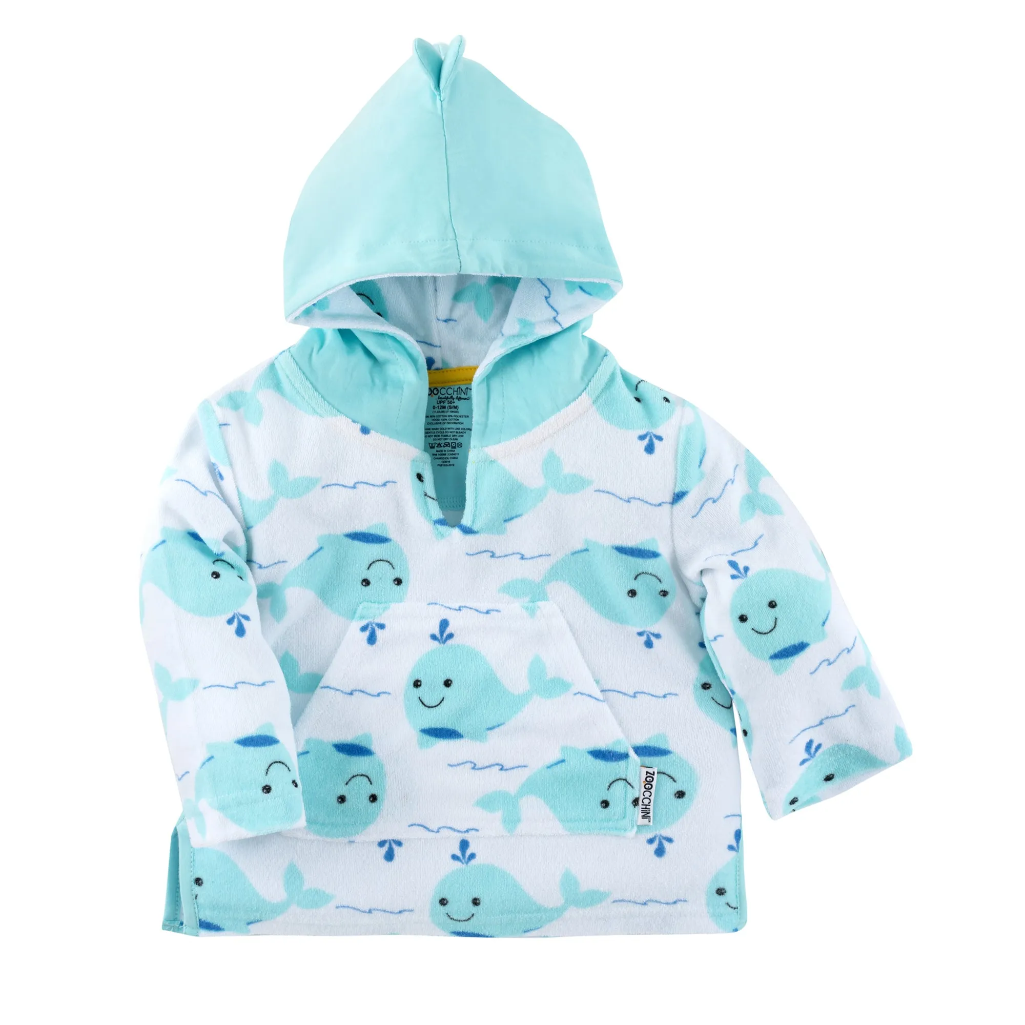 ZOOCCHINI - UPF50  Baby Terry Swim Coverup Duck 0-12M